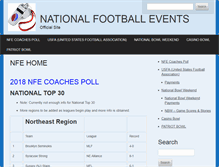 Tablet Screenshot of nationalfootballevents.com